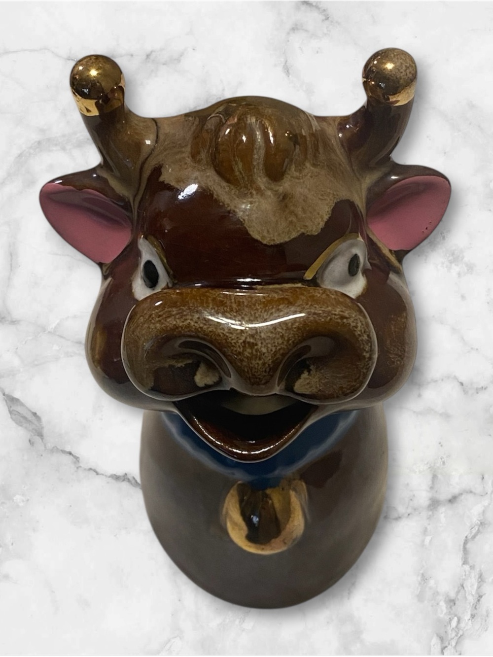 Ceramic Brown Cow Creamer - Picture 2 of 7